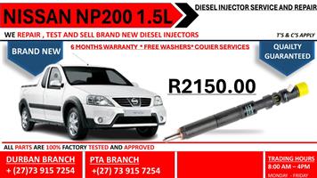 Nissan Np200 1.5L Diesel Injectors 