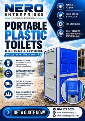 Portable Plastic Toilets!