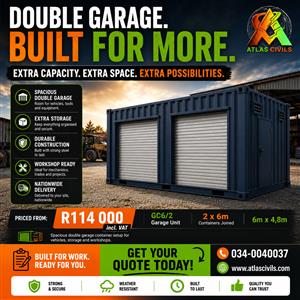 Container  for sale(Double Garage)