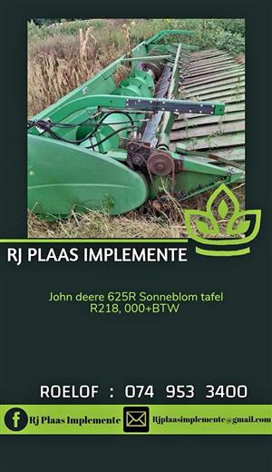 John deere 25ft sonneblom tafel