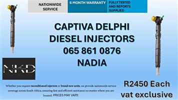 CAPTIVA DIESEL INJECTORS FOR SALE -RECONDITIONED AND NEW
