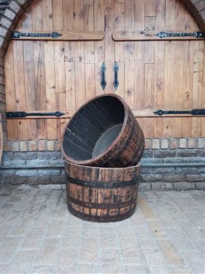 Half Whiskey Barrel For Sale 