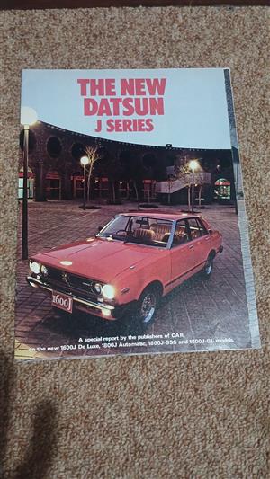 Datsun J, original showroom brosjure