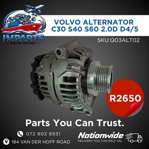 VOLVO ALTERNATOR C30 / S40 / S60 2.0D D4/D5