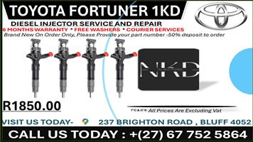 Toyota Fortuner 1KD Diesel Injectors on Recondition