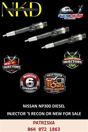 DIESEL INJECTORS - RELAIBLE & GUARANTEE FOR NISSAN NP300 