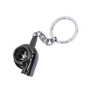 Keyring with Novelty Turbocharger (Titanium)