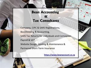 Accounting, SARS Tax Services, Individual & Corporate Income Tax, VAT, Payroll