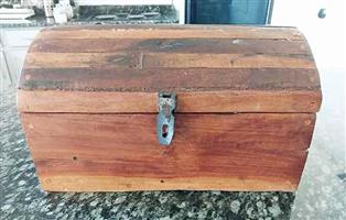 Rustic wooden pirate chest