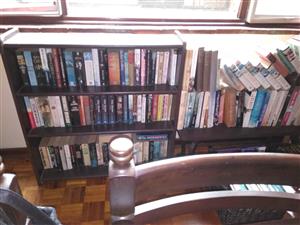 Bookshelf including +/- 100 books - varied renowned authors for sale  Empangeni