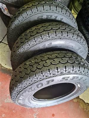 Trailer tyres size 145R10 Dunlop