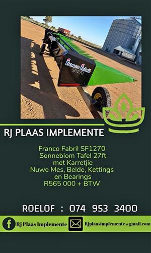 Franco Frabril 27Ft Sonneblom tafel