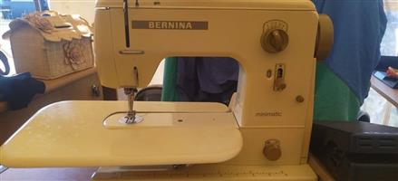 Vintage.. Original Swiss-made Bernina Minimatic portable sewing machine in its original carry case.