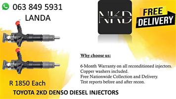 TOYOTA 2KD FUEL INJECTORS