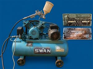  SWAN compressor and Spray gun 