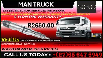 MAN TRUCK DIESEL INJECTORS