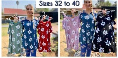  Floral tops   excluding courier  Size 32 to 40