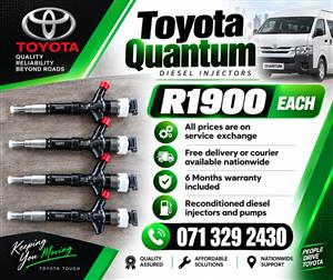 TOYOTA QUANTUM INJECTORS FOR SALE WITH WARRANTY 