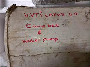 Lexus v8 camp belt & water pump