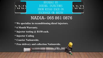 TOYOTA HYUNDAI H1 DELPHI INJECTORS FOR SALE OR RECON 