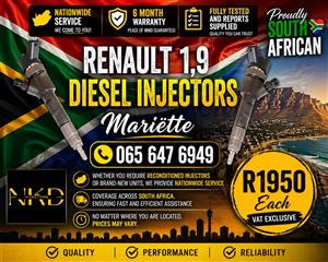 VAT exclusive Renault 1.9 injectors