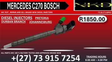 Mercedes C270 Bosch Injectors Service and Test 