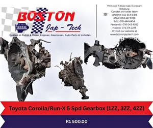 Toyota Corolla/Run-X 5 Spd Gearbox (1ZZ, 3ZZ, 4ZZ)