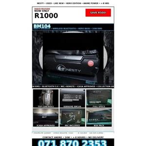 Awesome Nesty Bluetooth speaker  Bm104 for sale still like new