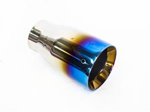 F1x Senna 90mm Burnt blue &  Chrome Tailpipe
