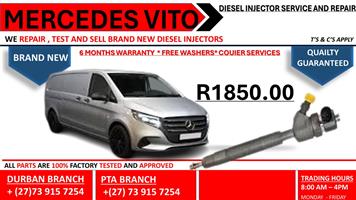 Mercedes Vito Diesel Injectors 