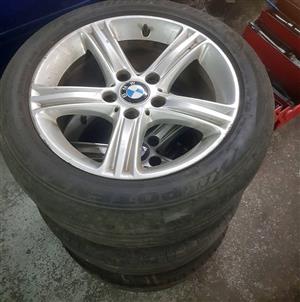 Bmw f30 rims tyre's are bald 17z