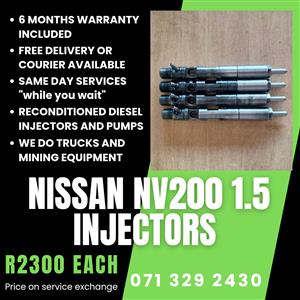 NISSAN NV200 1.5 INJECTORS FOR SALE WITH WARRANTY 