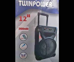 12" Bluetooth Rechargeable Trolley Speaker..New with year warranty and FREE DELIVERY