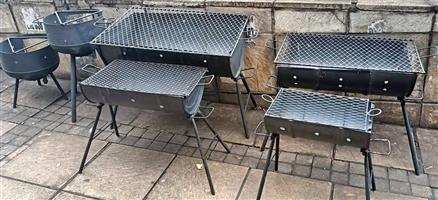 Half Drum Folding Braai Stand Various Sizes