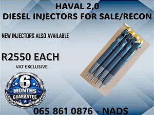 HAVAL 2.0 DIESEL INJECTORS FOR SALE / RECON WITH WARRANTY NELSPRUIT