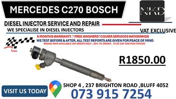 Mercedes C270 Bosch Diesel Injectors 
