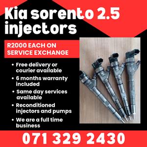 KIA SORENTO 2.5 INJECTORS FOR SALE WITH WARRANTY 