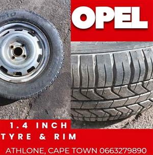 Opel Gamma Original Steele Rim and Tyre