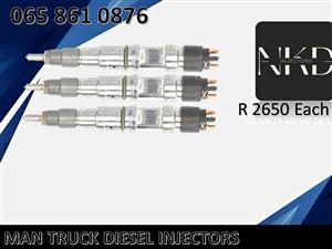 MAN DIESEL INJECTORS FOR SALE WITH WARRANTY.
