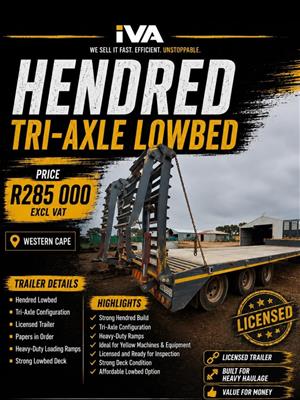 Tri Axle lowbed 