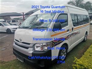 2021 Toyota Hiace Sesfikile Quantum 16 Seat Minibus Taxi
