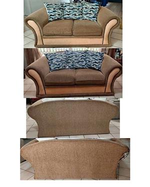 2 x 2-seater couches and ottoman (Price is negotiable)