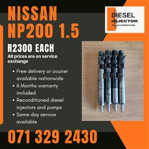 NISSAN NP200 1.5 INJECTORS FOR SALE WITH WARRANTY 