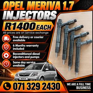 OPEL MERIVA 1.7 INJECTORS FOR SALE WITH WARRANTY 