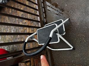 Ladder 2 step stool folding iron steel.