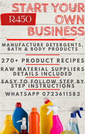 Step By Step Manufacturing Manuals With More Than 270 Product Recipes