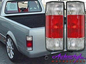 Caddy semi clear tailights