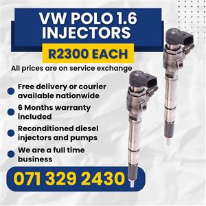VW POLO 1.6 INJECTORS FOR SALE WITH WARRANTY 