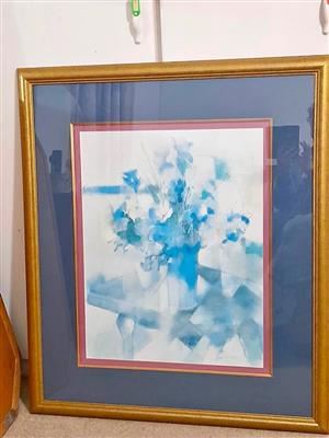 Abstract framed print