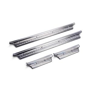Toyota LandCruiser 70 Double Cab Heavy Duty Stainless Steel Door Sills (Silver)